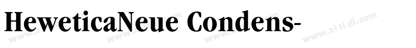 HeweticaNeue Condens字体转换